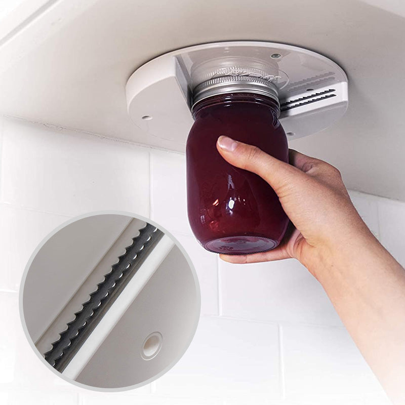 Belro glass lid opener, electronic kitchen tool with ergonomic grip, designed to easily open stubborn jar and bottle lids.