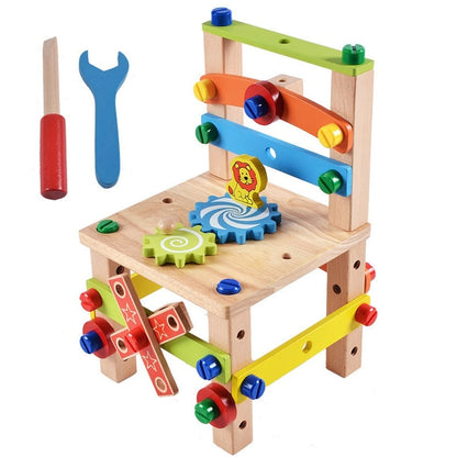 Belro Montessori wooden educational toy for preschool children, featuring colorful pet-themed cat shapes, ideal for early learning.