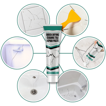Belro Ceramic Repair Paste Kit with applicator tools, designed for quick and durable ceramic surface repairs.