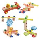Belro Montessori wooden toy for preschool children, educational pet supplies for cats, featuring colorful wooden shapes and play elements.