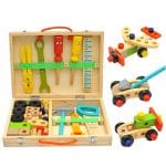 Belro Montessori wooden toy for preschool children, featuring educational pet-themed play items for young kids.