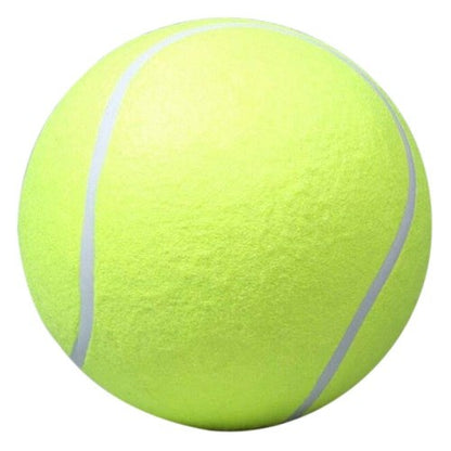 Large Belro dog tennis ball, 24 cm diameter, suitable for outdoor play, made of durable tennis material for dogs.