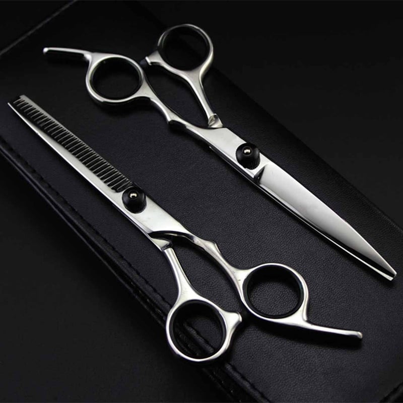 Belro professional Japan 4cr 6-inch hair cutting scissors set with sharp blades for precise hair styling in health and beauty.