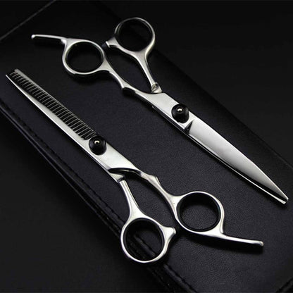 Belro professional Japan 4cr 6-inch hair cutting scissors set with sharp blades for precise hair styling in health and beauty.