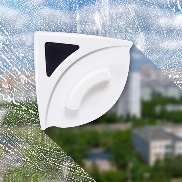 Belro magnetic window cleaner tool with dual magnetic pads for cleaning both sides of glass simultaneously.