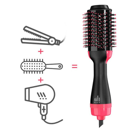 Belro blow-drying brush and volumizer for hair, with a sleek handle and bristles designed to add volume during blow-drying.