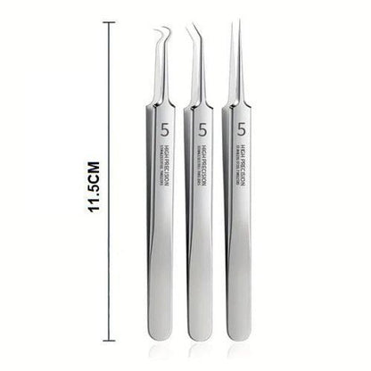 Blackhead Pliers from Belro Anti Blackhead Kit, stainless steel skin care tool for safely removing blackheads and blemishes.