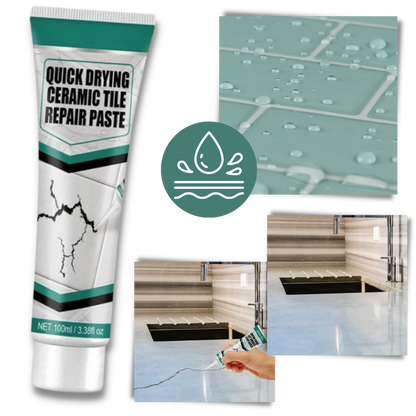 Belro Ceramic Repair Paste Kit with applicator tools for fixing chips and cracks in ceramic surfaces.
