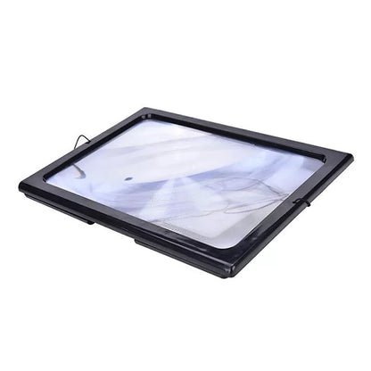 Three Belro magnifying glasses for reading with LED lights, featuring ergonomic handles and clear optical lenses.