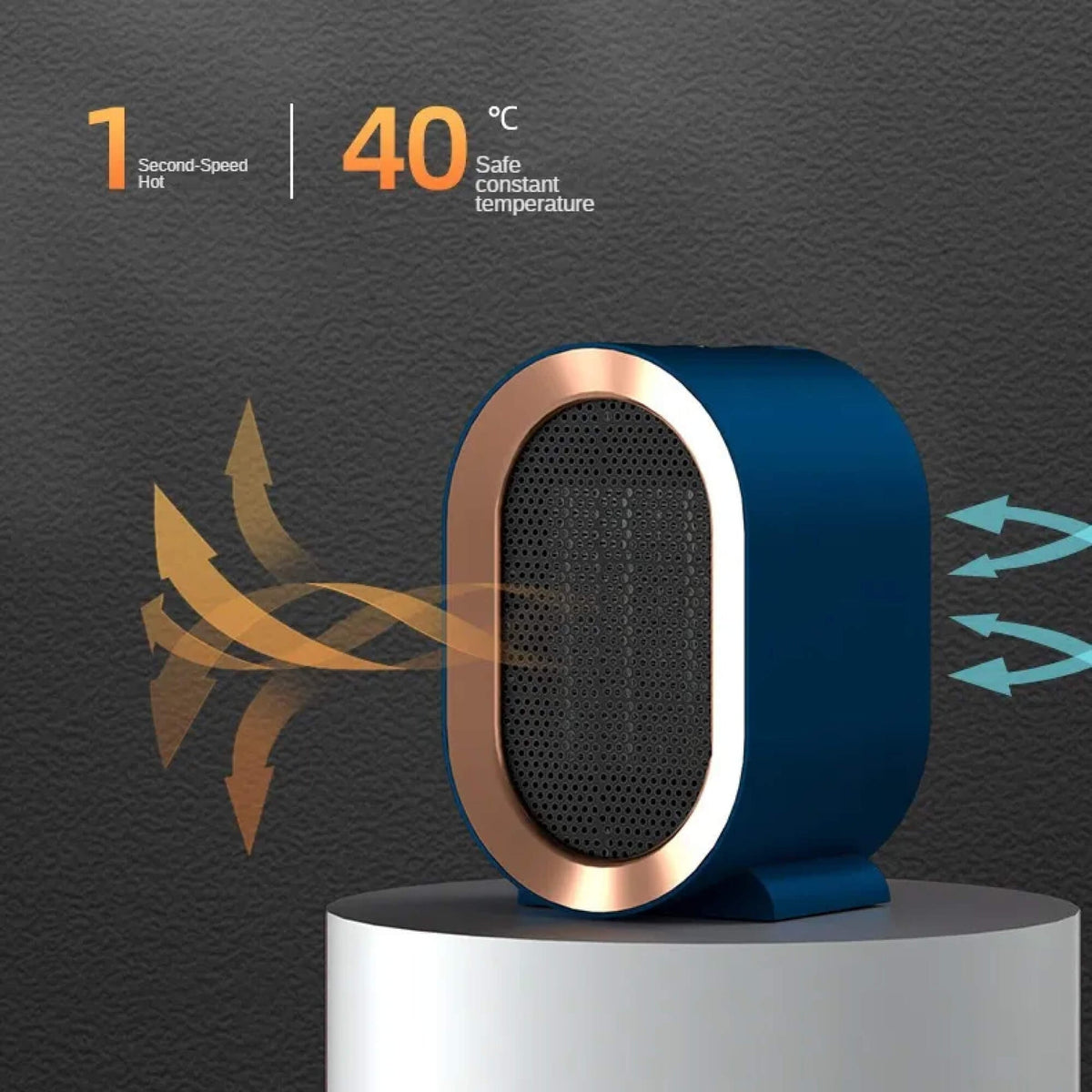 Belro small energy-efficient portable electric heater for room heating, compact and power-saving home appliance.
