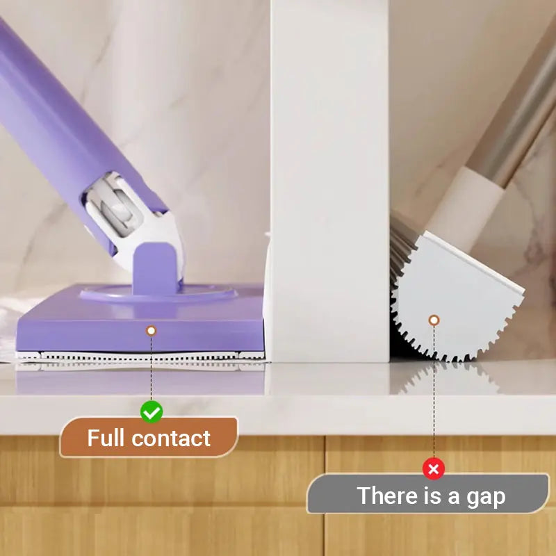 Mivoza hands-free cleaning mop for wet wipes, automatic floor cleaner with no bending, suitable for home and garden use.
