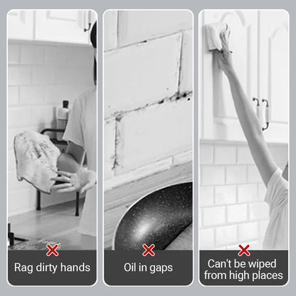 Mivoza hands-free cleaning mop for wet wipes, automatic floor cleaner system, easy to use, no bending required, in a home cleaning setting.