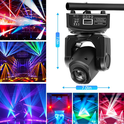 Belro moving head lights for men, showcasing modern clothing with dynamic lighting effects and stylish design.