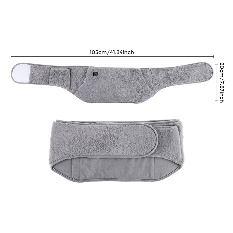 Belro electric heating belt for pain relief, showing adjustable straps and heating elements for targeted warmth and comfort.