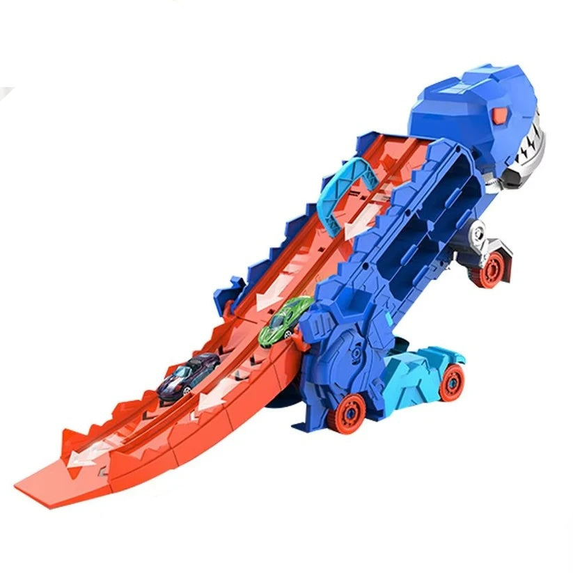 Belro dinosaur toy truck for kids, colorful plastic vehicle with a dinosaur figure, suitable for imaginative play and fun.