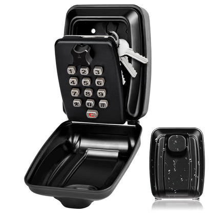 Belro outdoor key cabinet safe, weather-resistant metal key box for secure outdoor key storage in home and garden settings