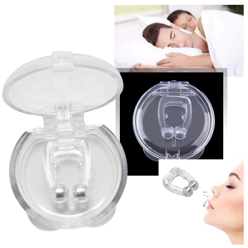 Belro anti-snoring nasal device for better sleep, shown in a close-up image of the compact, reusable health sleep aid.