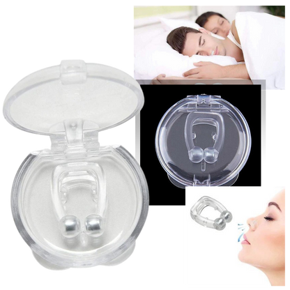Belro anti-snoring nasal device for better sleep, shown in a close-up image of the compact, reusable health sleep aid.