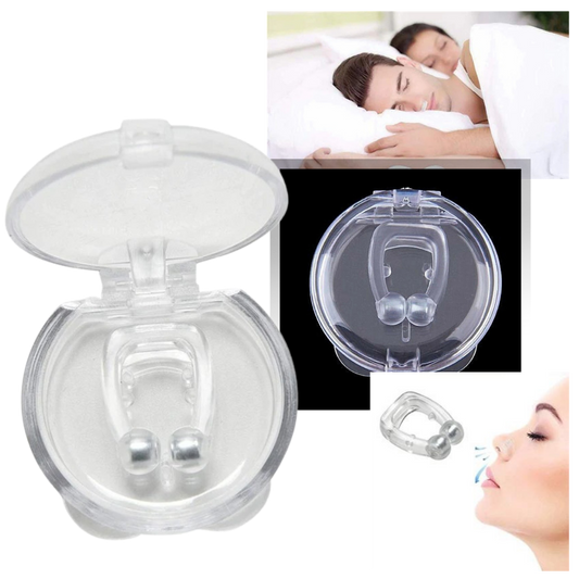 Belro anti-snoring nasal device for better sleep, shown in a close-up image of the compact, reusable health sleep aid.