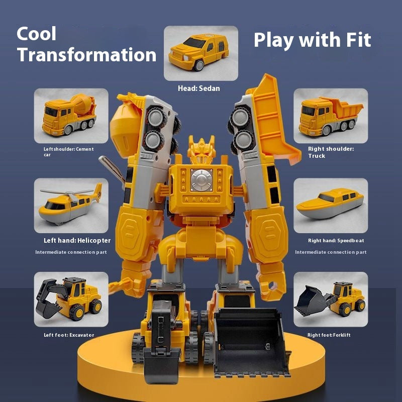 Magnetic transformable Belro car toy with colorful panels and flexible parts, designed for kids' creative play.