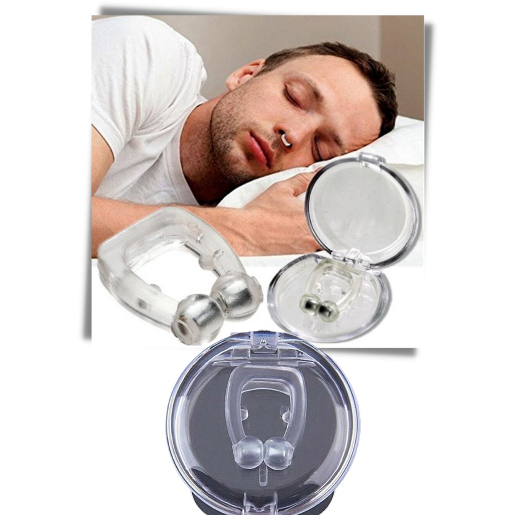 Belro anti-snoring nasal device for sleep aids, showing a close-up of the nasal insert designed to reduce snoring.