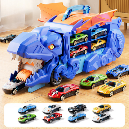 Belro dinosaur toy truck for kids, colorful plastic action figure vehicle in vibrant colors, perfect for imaginative play