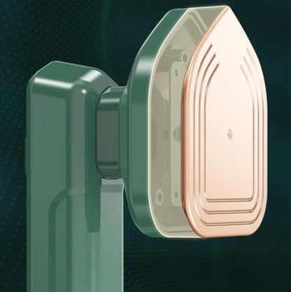 Belro mini portable iron for home and outdoor use, compact design with handle and control settings visible.