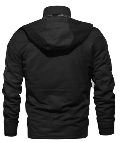 Men's Belro thermal fleece coat with a cozy, insulated design, perfect for cold weather, shown in a front view.