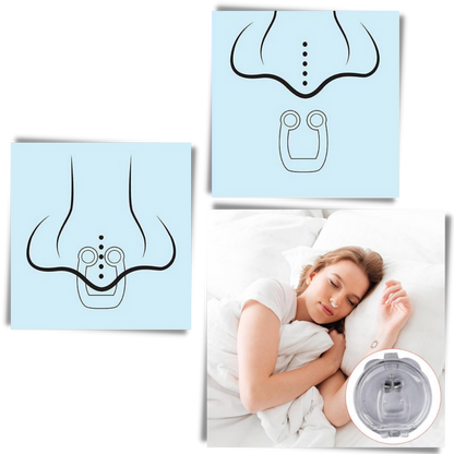 Belro anti-snoring nasal device for improved sleep, shown in a close-up image highlighting its ergonomic design.