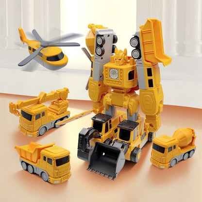 Magnetic transformable car toy by Belro, featuring colorful, foldable design for creative play and easy transformation.