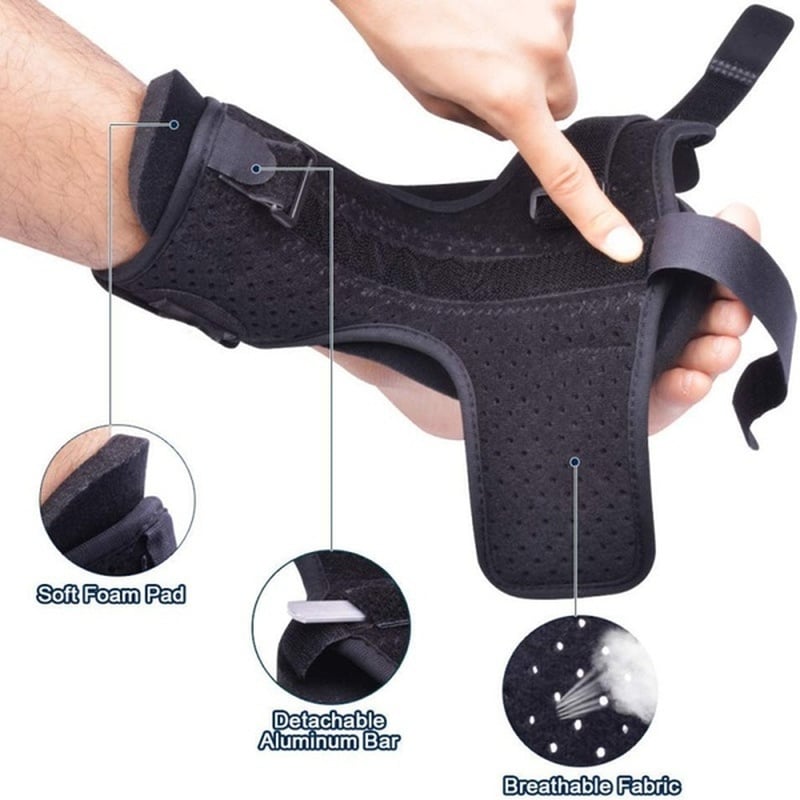 Belro Plantar Fasciitis Night Splint accessory with adjustable straps and soft padding for heel support during sleep.