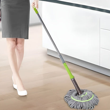 Belro rotating self-wringing mop with adjustable handle and microfiber cleaning pad for efficient home cleaning.