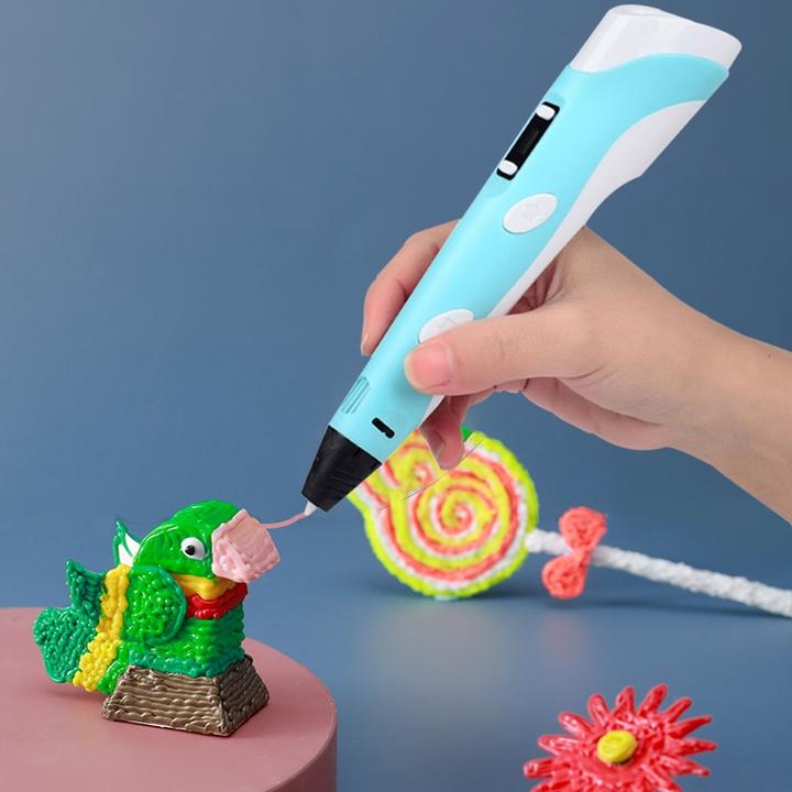 Belro 3D pen for children, a creative 3D printing toy for drawing and crafting fun, with colorful plastic filament visible.