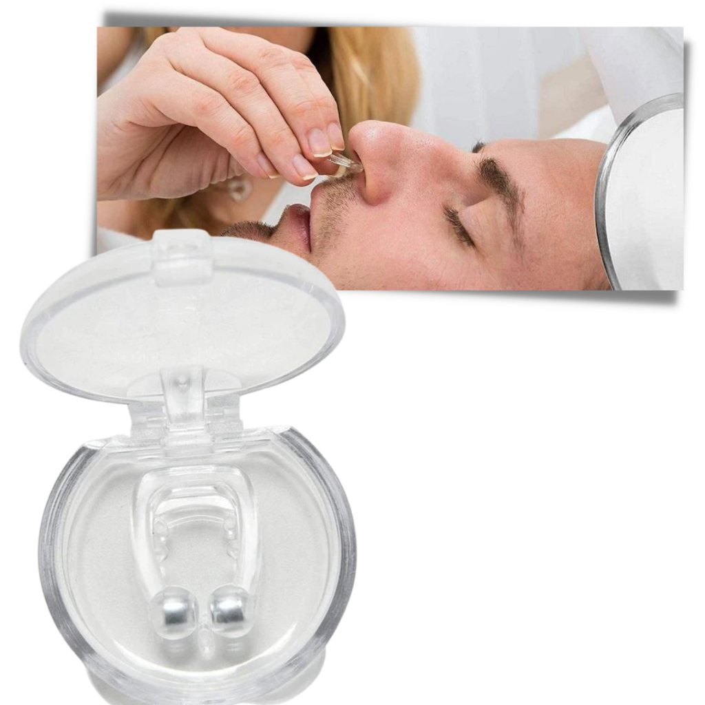 Belro anti-snoring nasal device for sleep aid, shown in white, designed to improve airflow and reduce snoring during sleep.