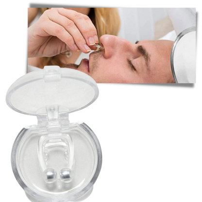 Belro anti-snoring nasal device for sleep aid, shown in white, designed to improve airflow and reduce snoring during sleep.