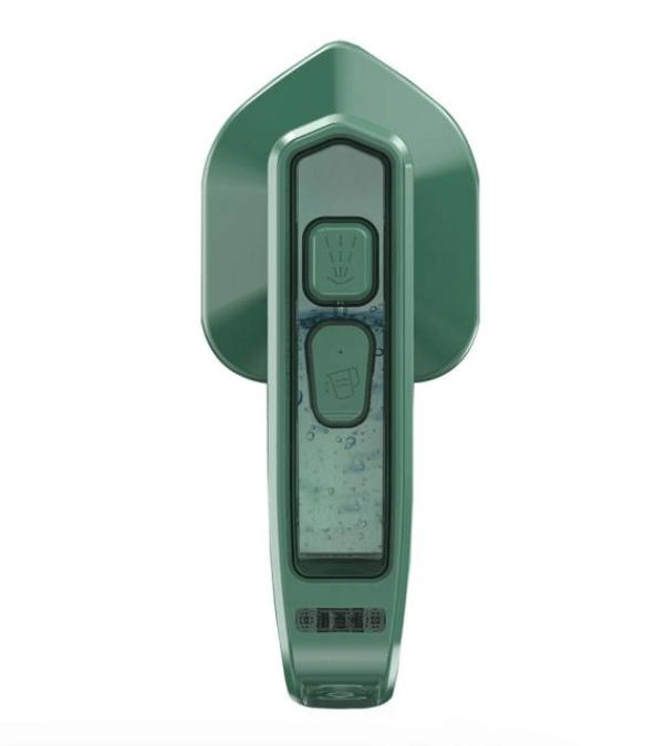 Belro mini portable iron for home and outdoor use, shown on a flat surface with a compact design and ergonomic handle.