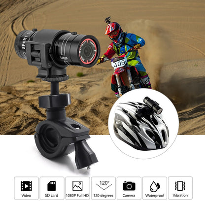 Belro helmet-mounted motorcycle camera with adjustable strap and lens, designed for capturing riding footage.