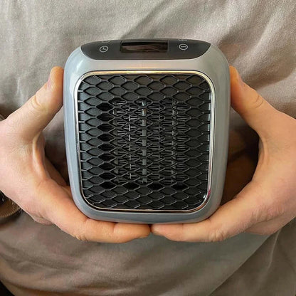 Belro compact electric heater with digital controls and sleek black design for efficient home heating.