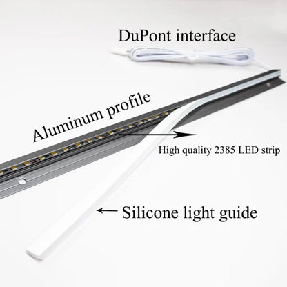 Belro 45-degree LED under cabinet lighting bars, ultra-thin strips installed under kitchen cabinets for bright, discreet illumination
