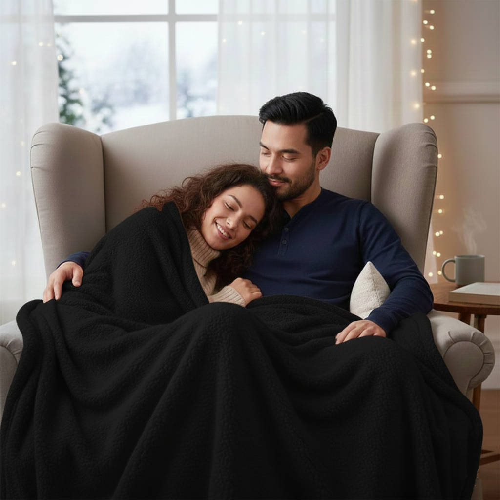 Belro waterproof blanket for couples, cozy throw with waterproof fabric, ideal for bedrooms and outdoor use.