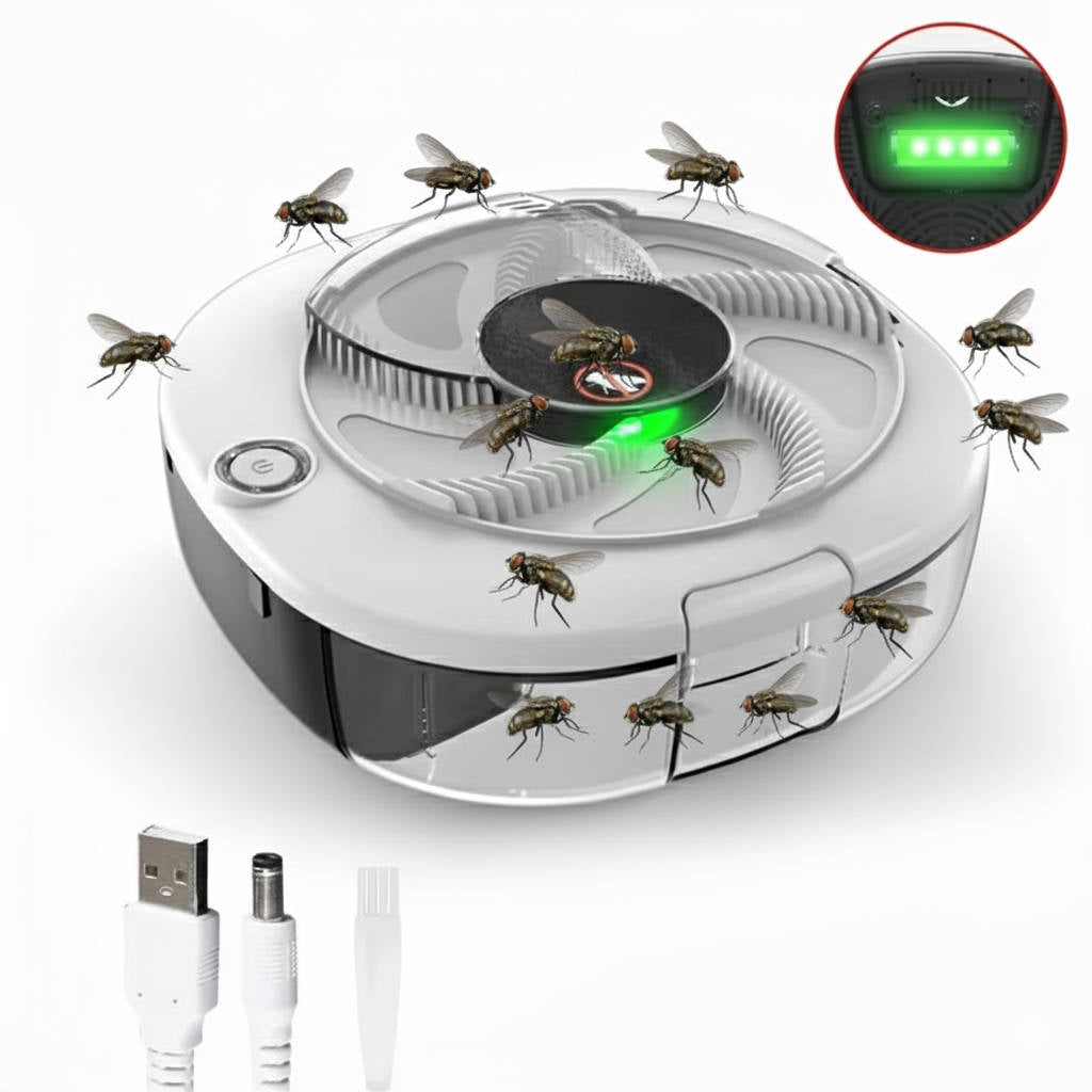 Belro electric fly trap with UV light and trapping grid, designed to attract and eliminate flying insects effectively.