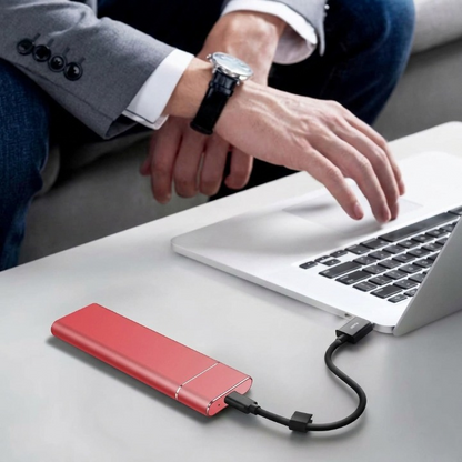 Mivoza 8TB external SSD with USB 3.1 Type-C, aluminum casing, compact design, and plug-and-play fast storage solution.