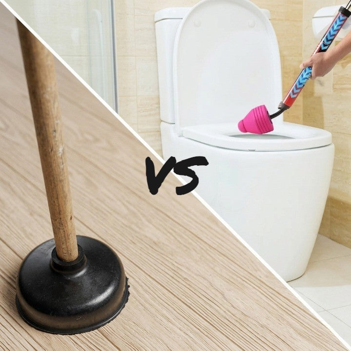 Mivoza high-pressure drain cleaner with three adapters, used to clear bathroom and plumbing blockages without chemicals.