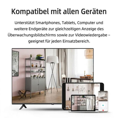 Mini night vision security camera by Mivoza Deutschland with 1080P HD video and motion detection for indoor home security.