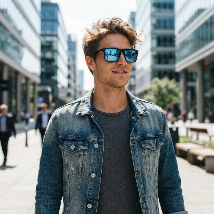 Mivoza polarized sunglasses with UV400 protection, scratch-resistant lenses, unisex lightweight fashion accessories.