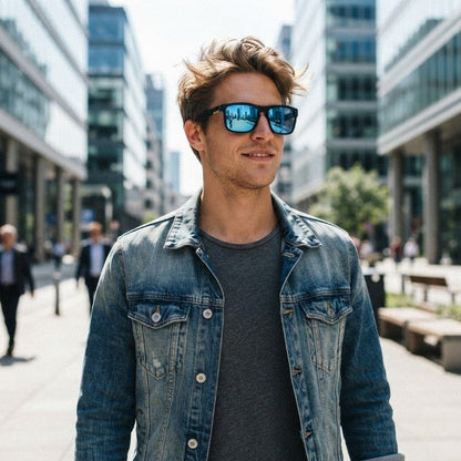 Mivoza polarized sunglasses with UV400 protection, scratch-resistant lenses, unisex lightweight fashion accessories.