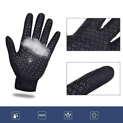 BowLift waterproof windproof thermal touchscreen gloves, outdoor winter gloves with insulated design and textured grip.