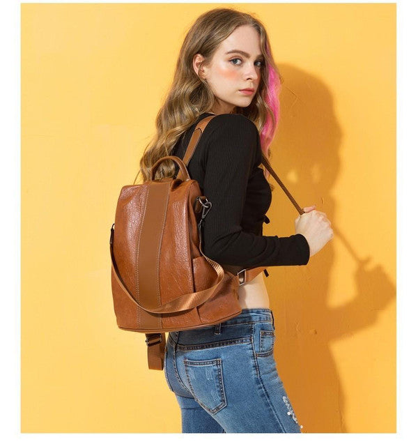 Belro anti-theft backpack with secure zippers and sleek design, perfect for travel and daily use.