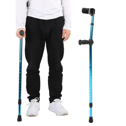 Belro foldable adjustable crutch for mobility aid, featuring ergonomic handle and lightweight design for easy support.
