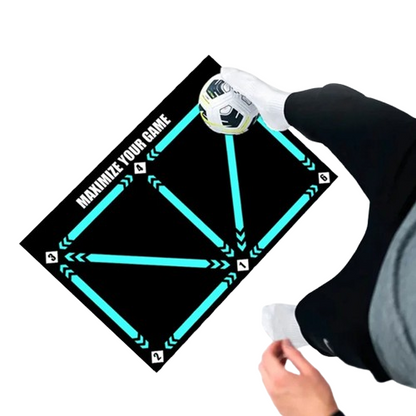 Belro children's soccer training mat with colorful markings for sports and outdoor practice, durable and non-slip surface.